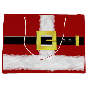 Sac de cadeau de costume de Père Noël - grand,