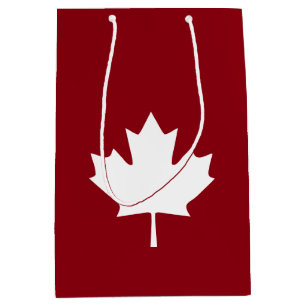 Sac de cadeau de feuille d'érable du Canada -