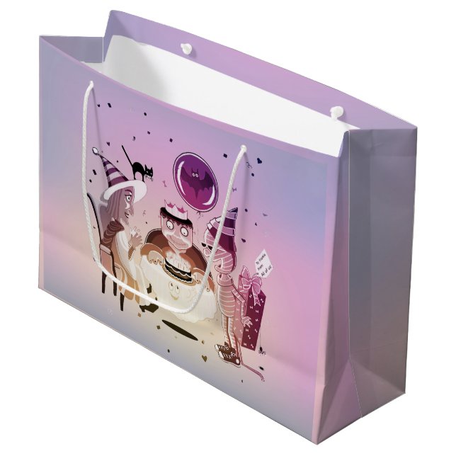 Sac de cadeau de Frankie de joyeux anniversaire (Devant Angle)