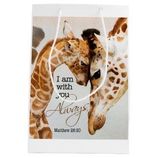 Sac de cadeau de girafe