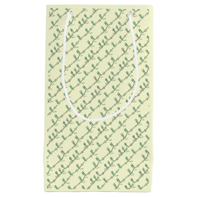 Sac de cadeau de leçons de danse (Jaune) (Devant)