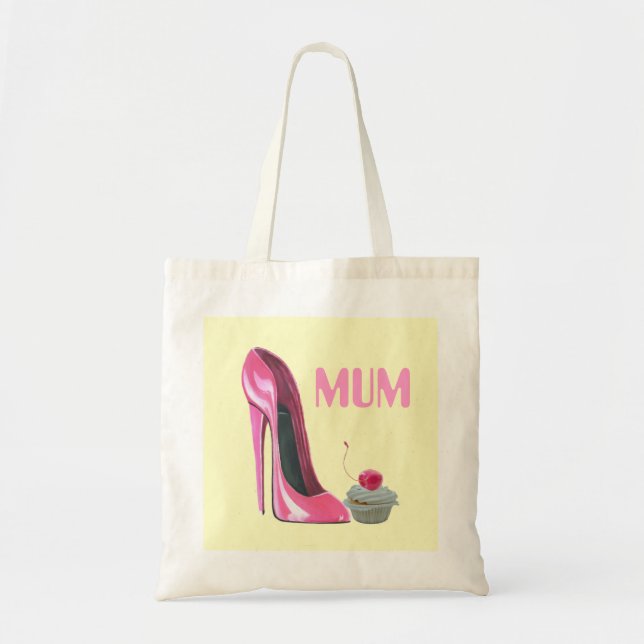 Sac de cadeau de maman avec la chaussure et le (Devant)
