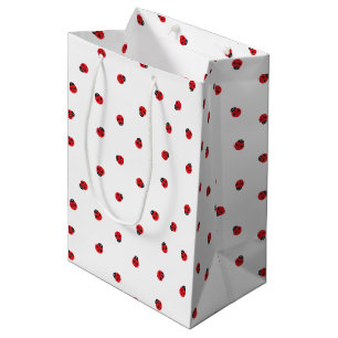 Sac de cadeau de motif de coccinelle