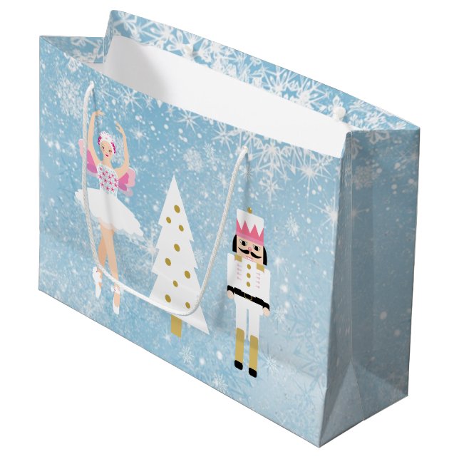 Sac de cadeau de Noël de ballerine et de (Devant Angle)