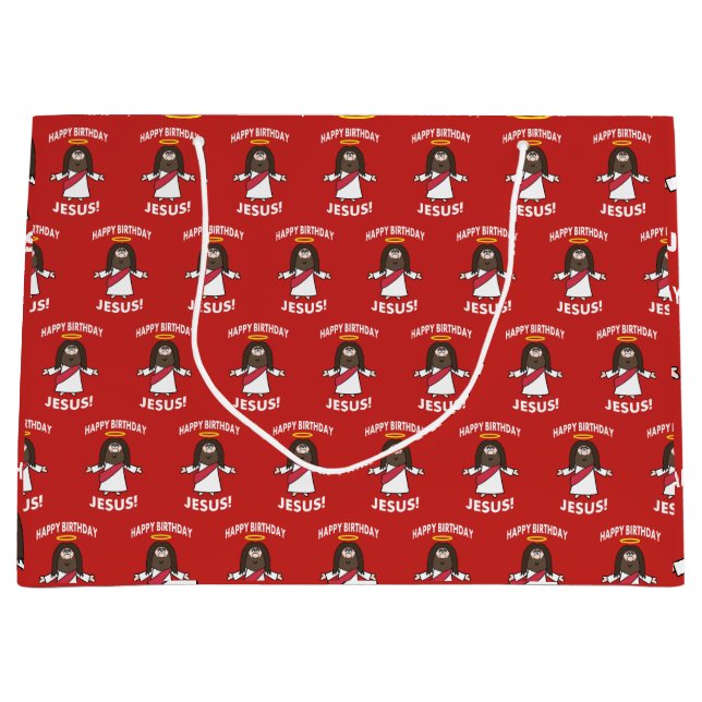 Sac de cadeau de Noël de Noël de Jésus de joyeux (Devant)