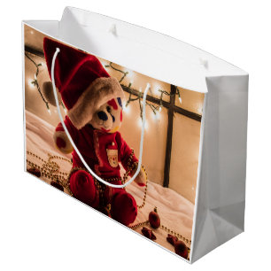 Sac de cadeau de Noël d'ours de nounours
