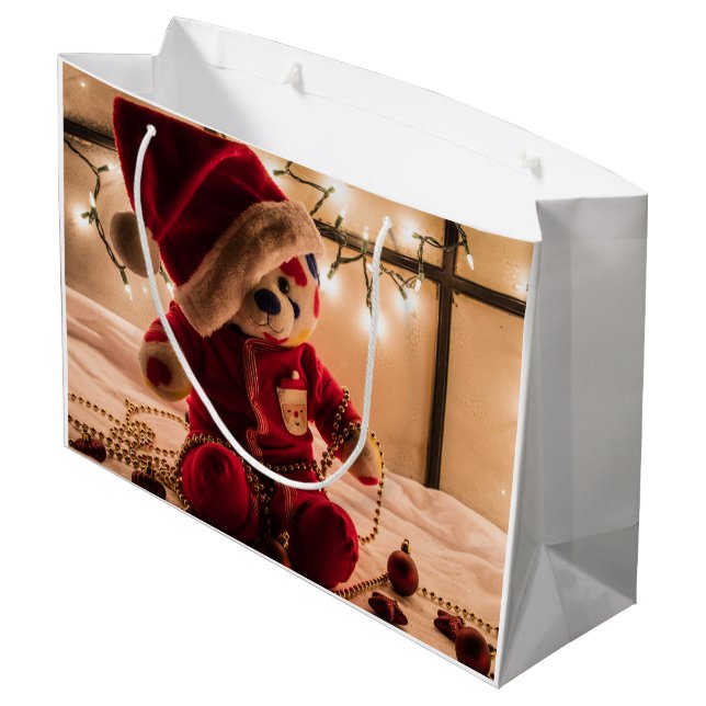 Sac de cadeau de Noël d'ours de nounours (Dos Angle)