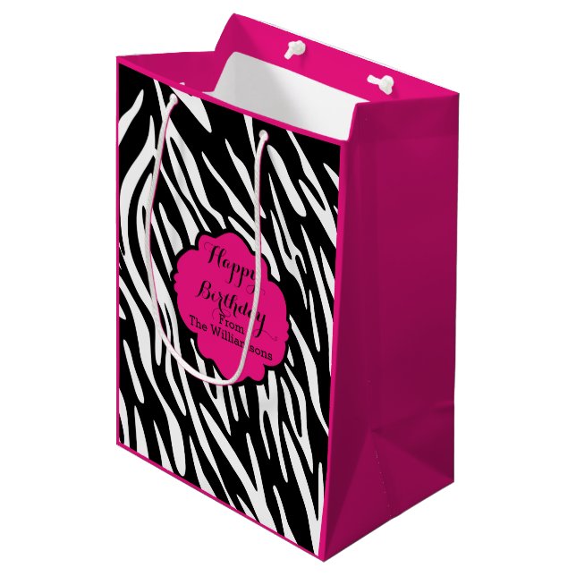 Sac de cadeau de roses indien d'impression de (Devant Angle)