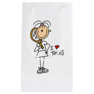 Sac de cadeau de tennis d'amour de la femelle I