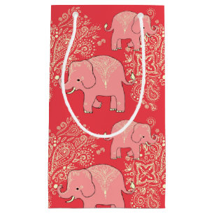 sac de cadeau d'éléphants de mehndi
