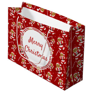 Sac de cadeau du motif   de sucre de canne de Père
