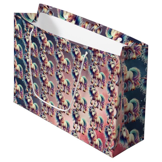 Sac de cadeau licorne (Devant Angle)