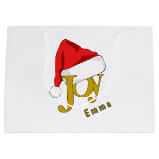 Sac de cadeau personnalisé pour la joie de Noël