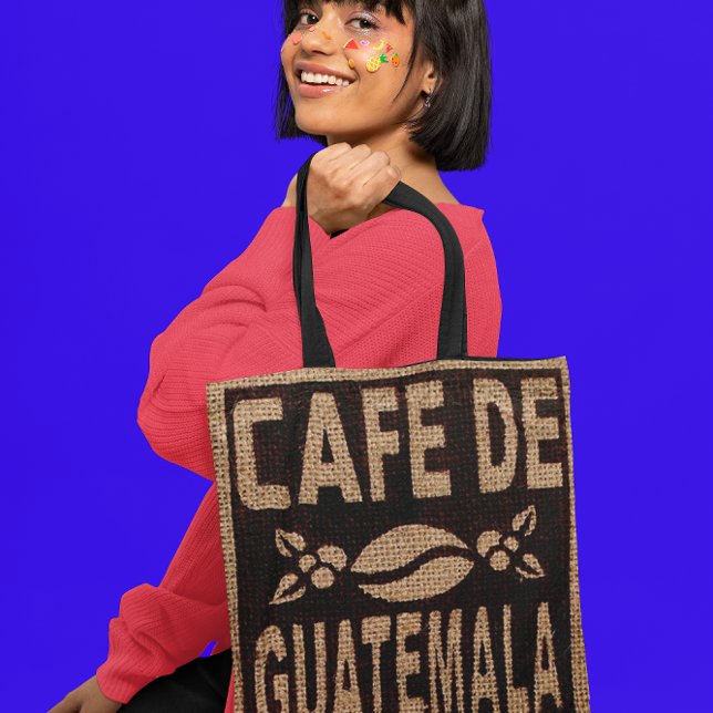 SAC DE CAFÉ FAUX BURLAP PURSE FOURRE-TOUT (Créateur téléchargé)