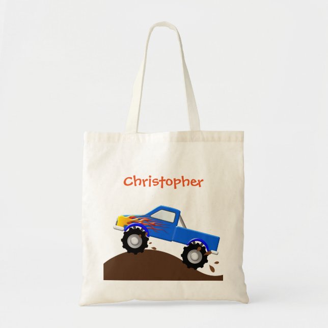 Sac de camion Monster bleu personnalisé (Devant)