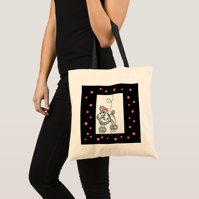 Sac de caniche rose Noir Cinquante (Devant (produit))