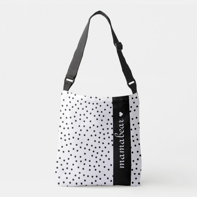 Sac de carrosserie croisé points noirs et blancs (Devant)