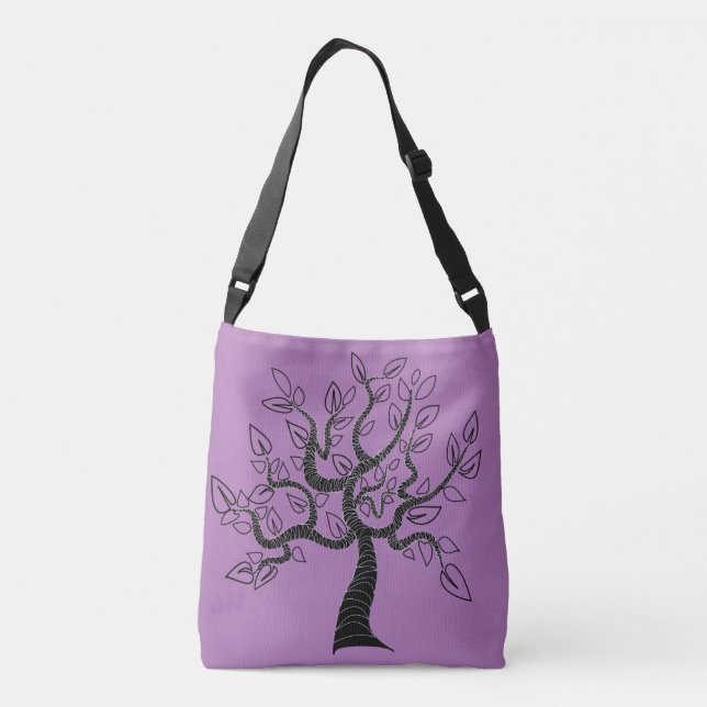 Sac de carrosserie pourpre avec Arbre - Vos couleu (Dos)