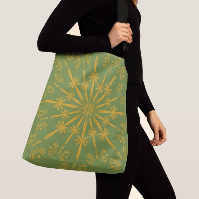 Sac de carrosserie Retro Mandala Avocado (2 taille (De près)