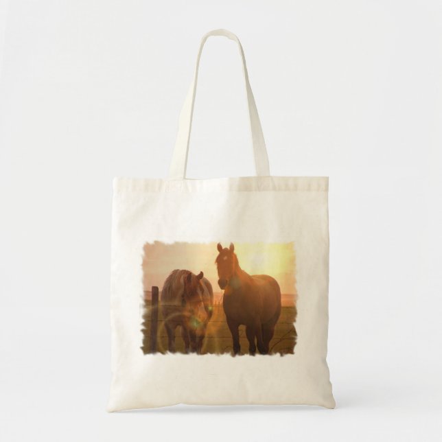 Sac de chevaux de coucher du soleil petit (Devant)