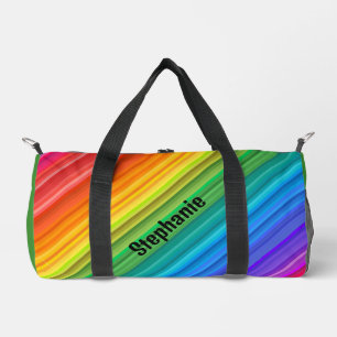 Sac de conception Diagonal Rainbow Stripes