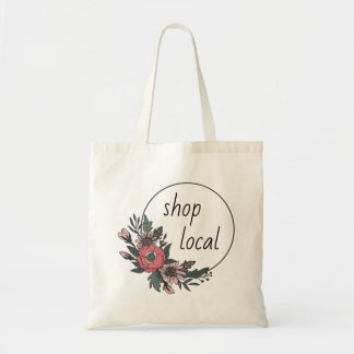 Sac de courses fleuri en coton bio