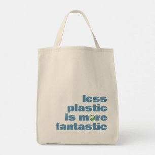Sac de courses réutilisable avec texte minimal