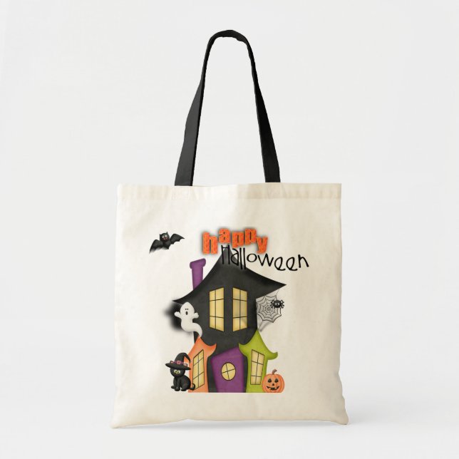 Sac de des bonbons ou un sort de Halloween (Devant)