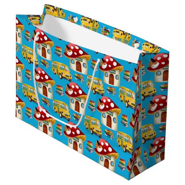 Sac de fête motif du bus scolaire mignon (Devant Angle)