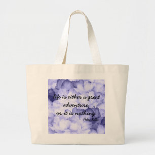 Sac de fourre-tout pourpre de citation de Helen