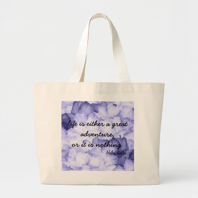Sac de fourre-tout pourpre de citation de Helen (Devant)