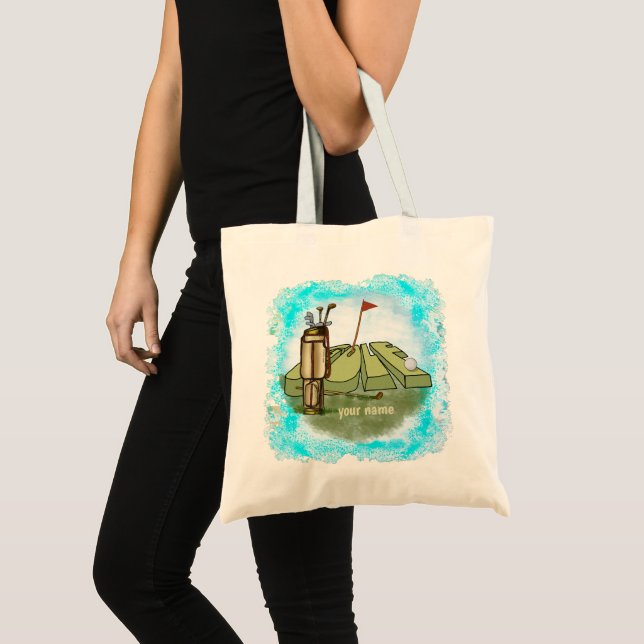 Sac de golf personnalisé avec nom personnalisé Jou (Devant (produit))