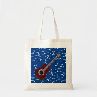 sac de guitare et de notes musicales