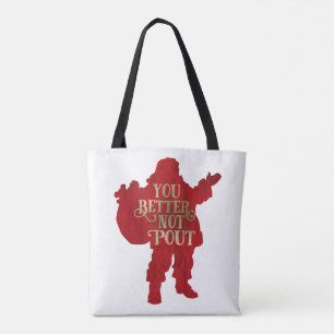 Sac de jouets du Père Noël rouge et or Tu ferais m