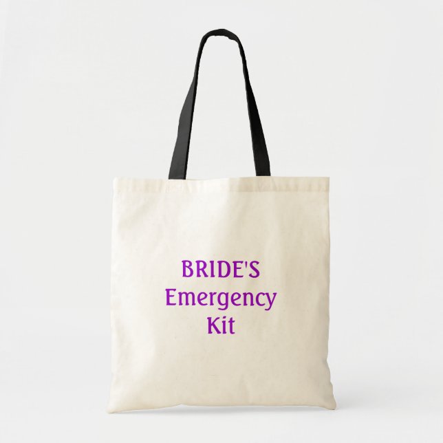 Sac de kit du secours de la jeune mariée (Devant)