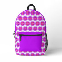 Sac de l'école de fleurs Mauve