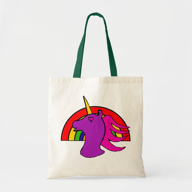 Sac de licorne d'arc-en-ciel (Devant)