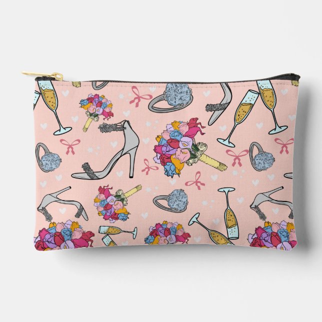 Sac de maquillage cosmétique mariage / Sac de toil (Recto)
