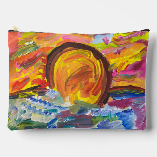 Sac de maquillage du coucher du soleil