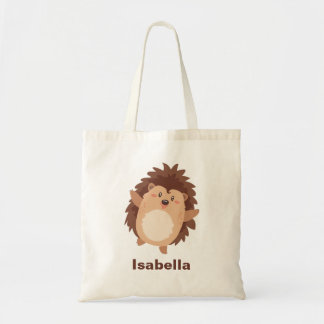 Sac de marché personnalisable de hérisson adorable