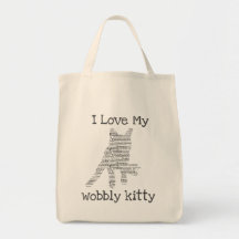 Sac de marché pour chats Wobbly Kitty CH Sac fourr