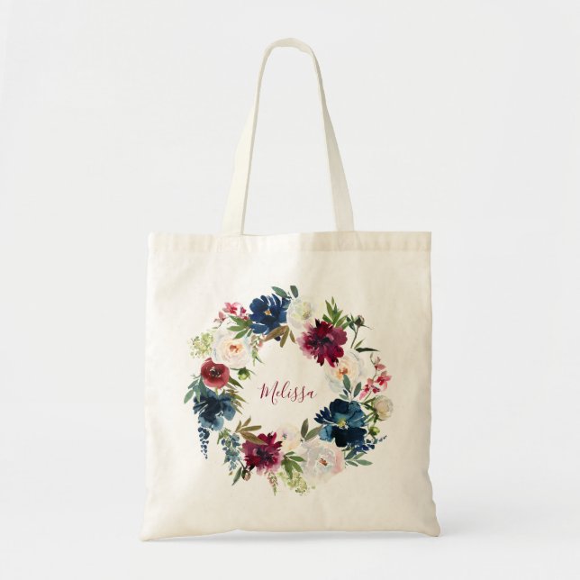 Sac de mariage pour demoiselle d'honneur bordeaux  (Devant)