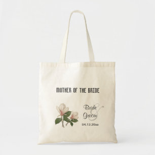 Sac de mariage vintage avec fleurs de magnolia.