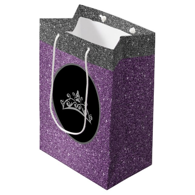 Sac de Mlle Pageant Tiara Crown Purple FX (Devant Angle)