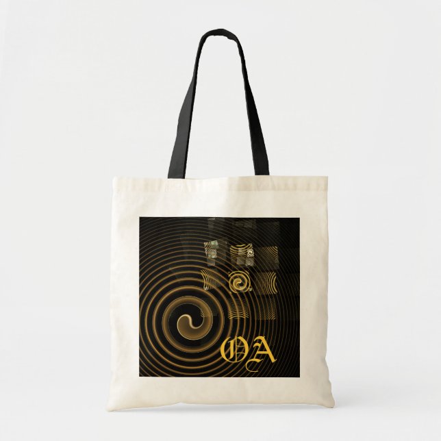 Sac de monogramme d'art Abstrait Hypnose (Devant)