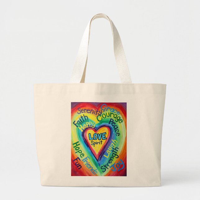 Sac de mots Rainbow Heart Spirit (Devant)