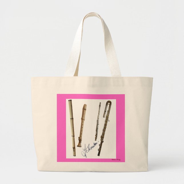 Sac de musique de cannelure et d'enregistreur (Devant)