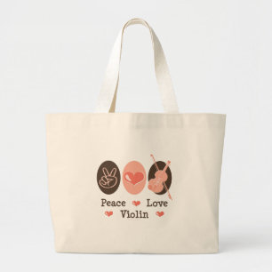 Sac de musique de violon d'amour de paix