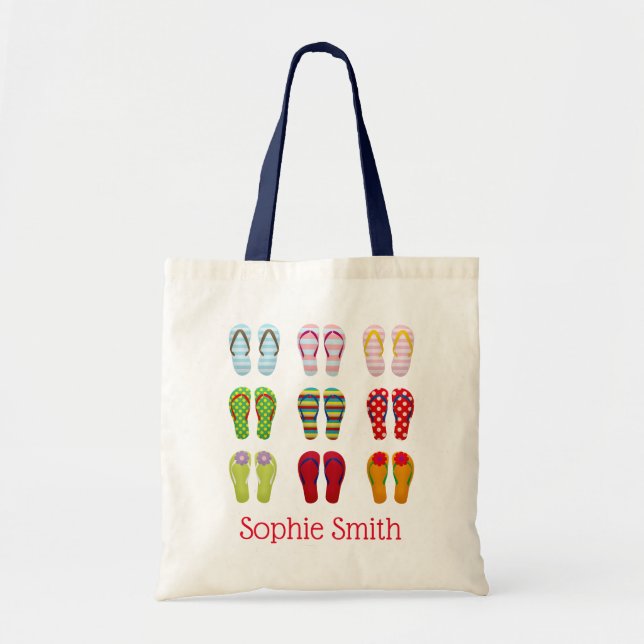 Sac de natation mignonnes tongs / tongs sandales (Devant)