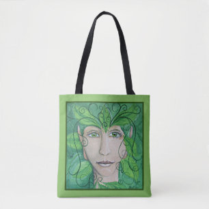 Sac de nymphe en bois avec partout la copie